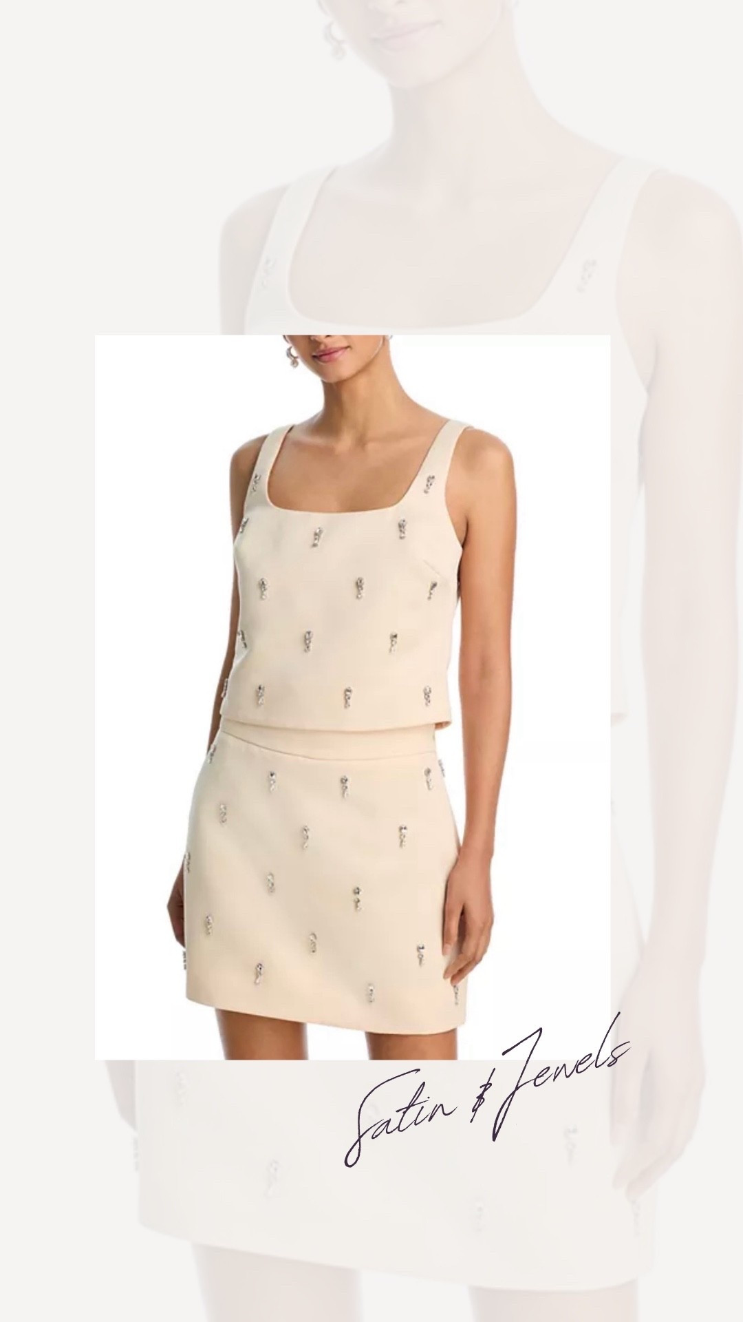The stress is a light yellow satin finish with small jewels. Perfect for vacation or wedding guest or any summer party or event.

#LTKSeasonal #LTKTravel #LTKOver40
