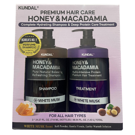 KUNDAL White Musk Scent Set - Shampoo 24.27oz & Treatment 24.27oz | Walmart (US)