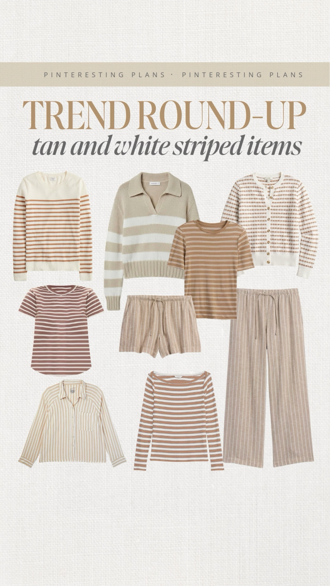 Trend round up tan and white striped items 🙌🏻🙌🏻


#LTKdayinmylife #LTKSeasonal #LTKootd