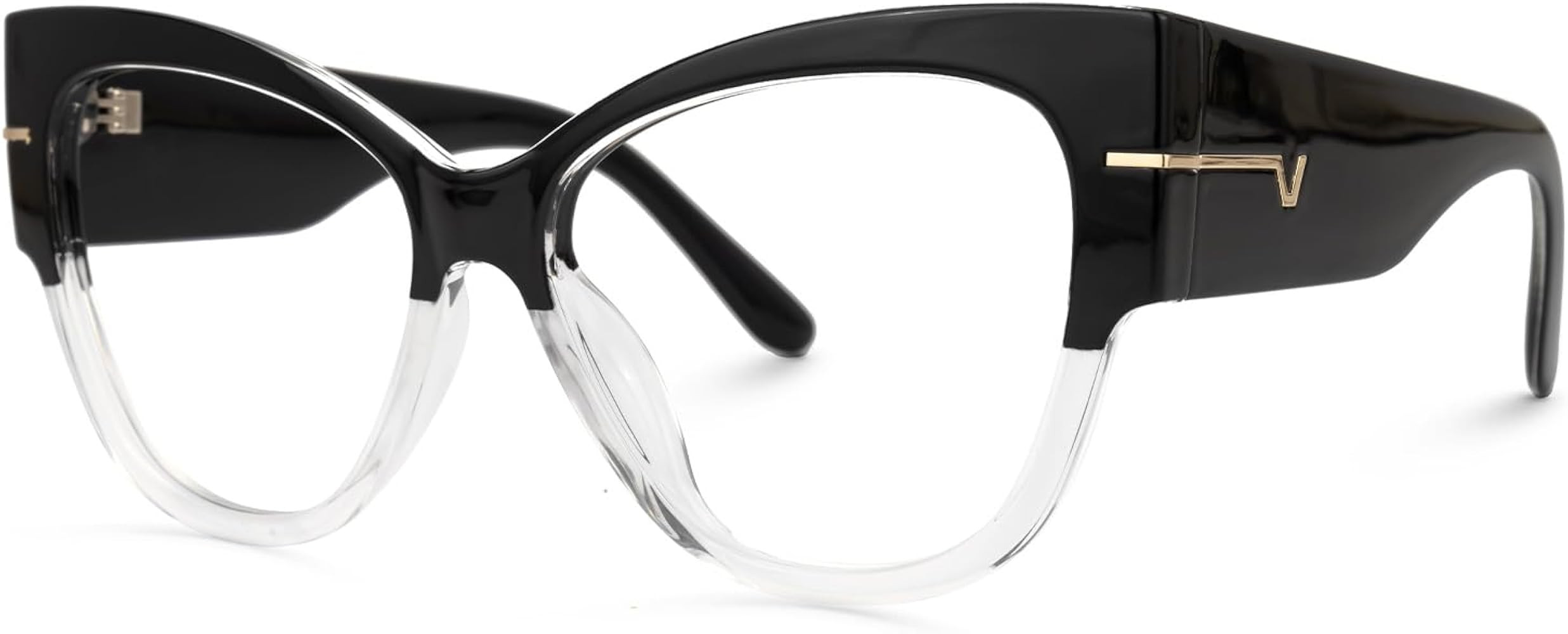 VOOGLAM Oversize Cateye Blue Light Glasses for Women Anti Eyestrain Dry Eyes Computer Phone TV Ey... | Amazon (US)