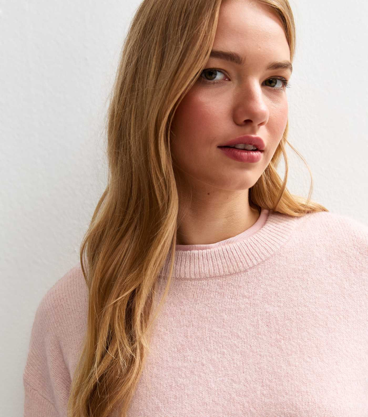 Light Pink Crew Neck Jumper | New Look | New Look (UK)