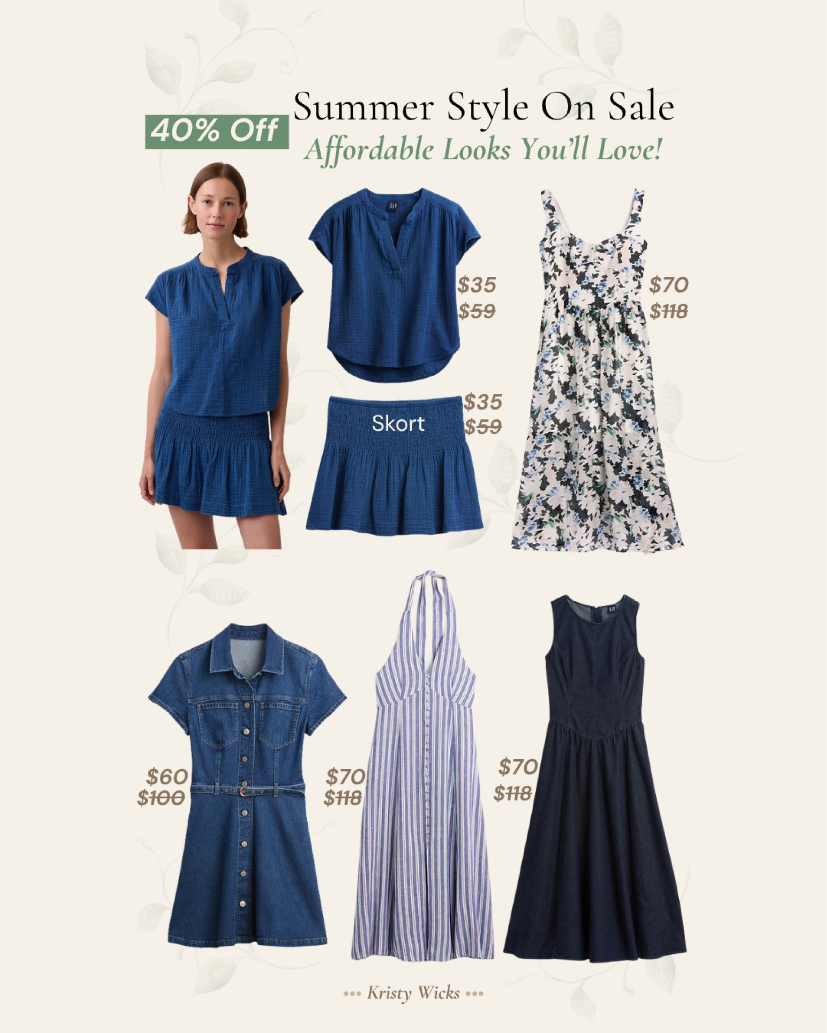 Summer style On Sale! 
40%Off! Affordable looks you’ll love! 💙

#LTKTravel #LTKWorkwear #LTKSaleAlert
