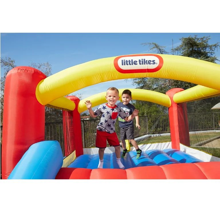 Little Tikes Jump 'n Slide 9'x12' Inflatable Bouncer, Inflatable Bounce House with Slide and Blow... | Walmart (US)