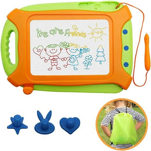 Amazon.com: Wellchild Magnetic Drawing Board for Toddlers,Travel Size Toddlers Toys A Etch Toddle... | Amazon (US)