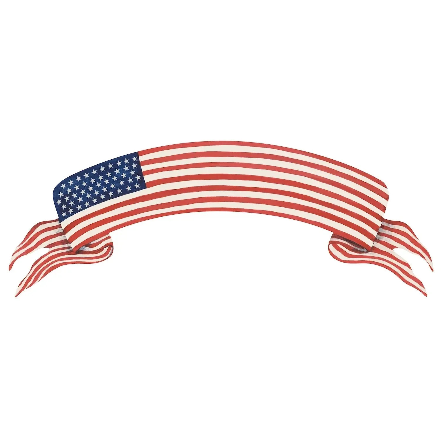 American Flag Banner Table Accent | The Horseshoe Crab