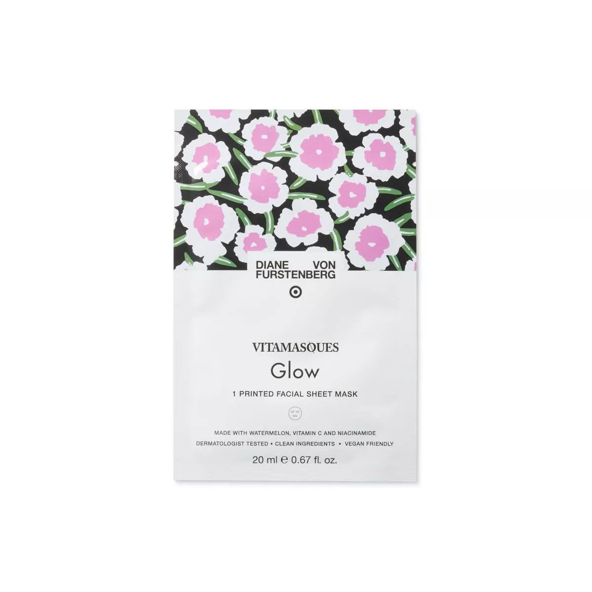 DVF for Target x Vitamasques Poppy Sheet Mask - Glow - 0.67 fl oz | Target