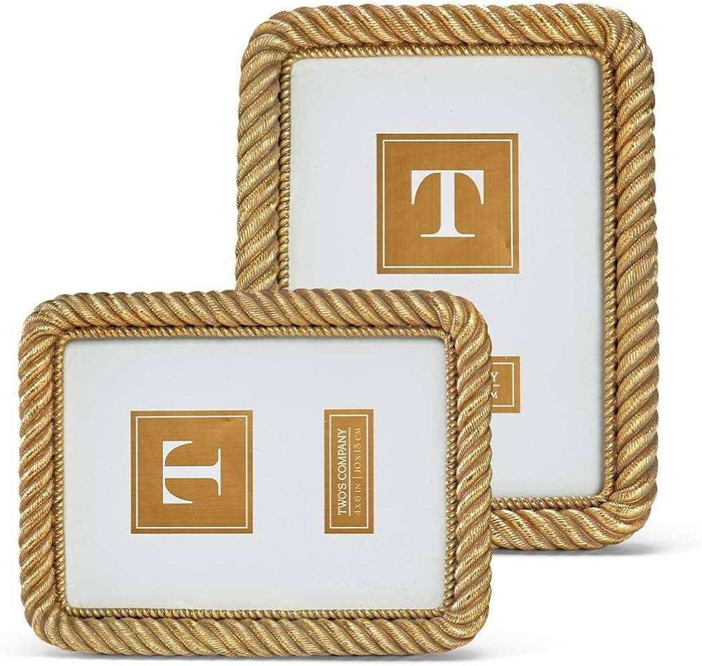 Two's Company Gold Chain Photo Frames, Set of 2 | Amazon (US)