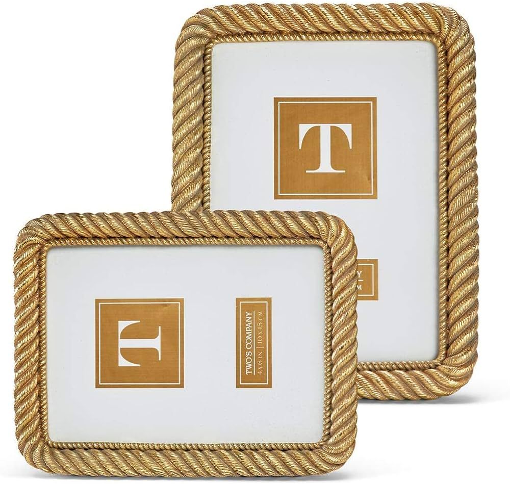 Two's Company Gold Chain Photo Frames, Set of 2 | Amazon (US)