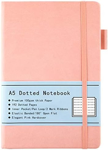 Bullet Journal Dotted, A5 Hardcover Bullet Dotted Journal with Thick Premium 100 GSM Paper, 192 P... | Amazon (DE)