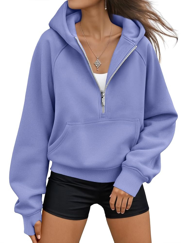 AUTOMET Womens Hoodies Fleece Fall Fashion Outfits Workout Sweatshirts Y2k Winter Zip Up Jackets ... | Amazon (US)