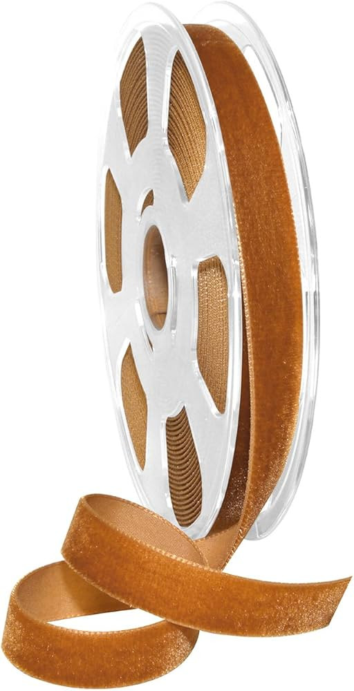 Morex Ribbon Nylon, 5/8 inch by 11 Yards, Copper, Item 01215/10-447 Nylvalour Velvet Ribbon 5/8" ... | Amazon (US)