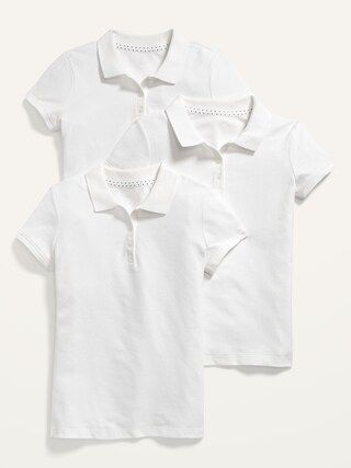 Uniform Pique Polo 3-Pack for Girls | Old Navy (CA)