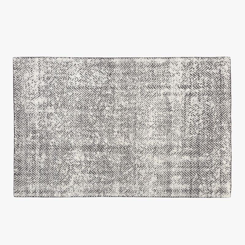 Kai Snakeskin White/Black Hand-knotted Area Rug 5'x8' + Reviews | CB2 | CB2