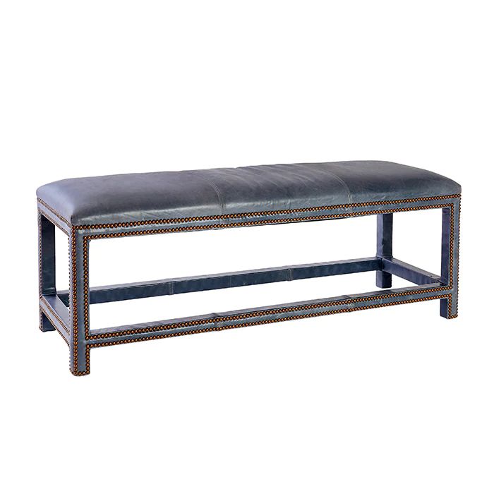 Anna Leather Bench | Caitlin Wilson Design