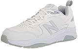 New Balance Women's 857 V3 Casual Comfort Cross Trainer, White/Cyclone, 12 Narrow | Amazon (US)