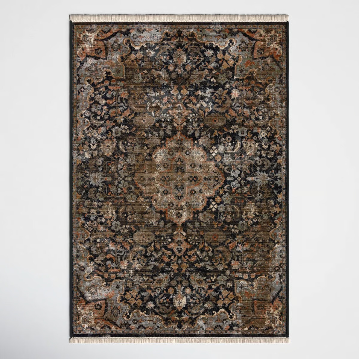 Joss & Main Miko Soft Power-Loomed Oriental Area Rug with Distressed Medallion & Reviews | Wayfai... | Wayfair North America