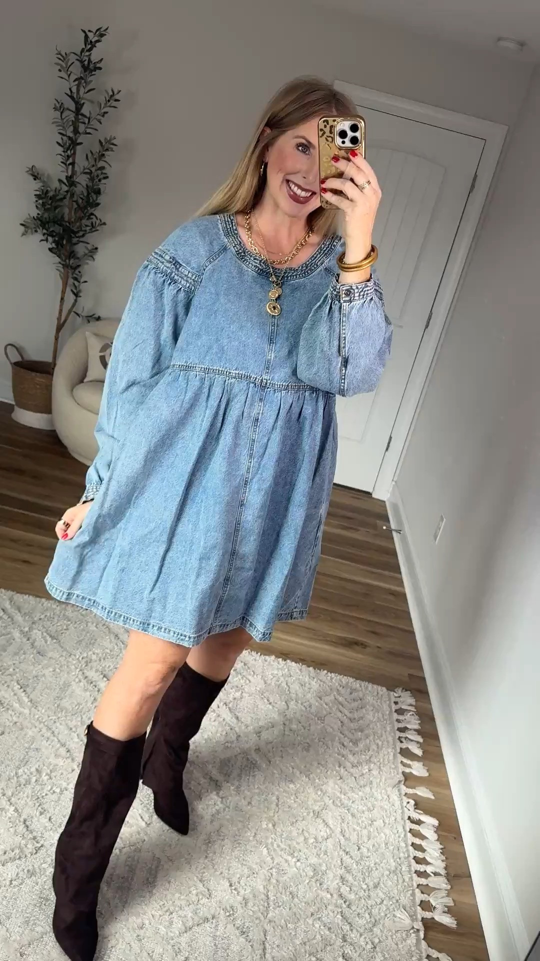 Walmart denim dress on sale!

#LTKootd