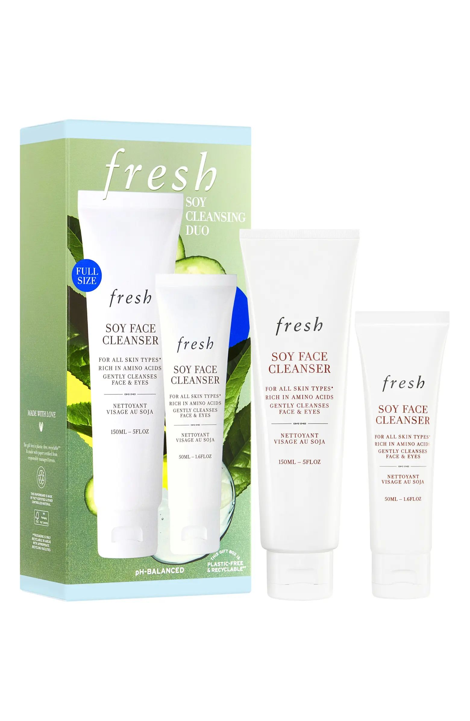 Fresh® Soy Face Cleanser Home & Away Duo $55 Value | Nordstrom | Nordstrom