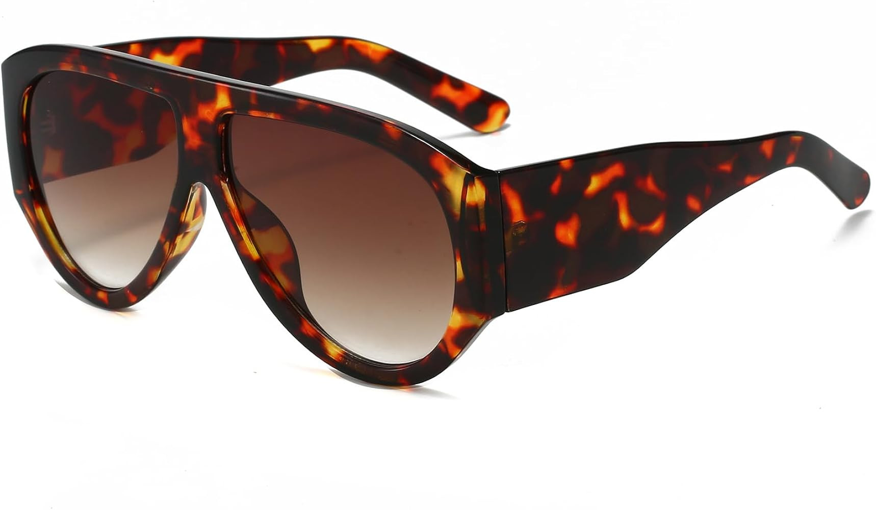 LJCZKA Oversized Square Sunglasses for Women Men 70s Retro Pilot Sunglasses Vintage Wrap Around C... | Amazon (UK)