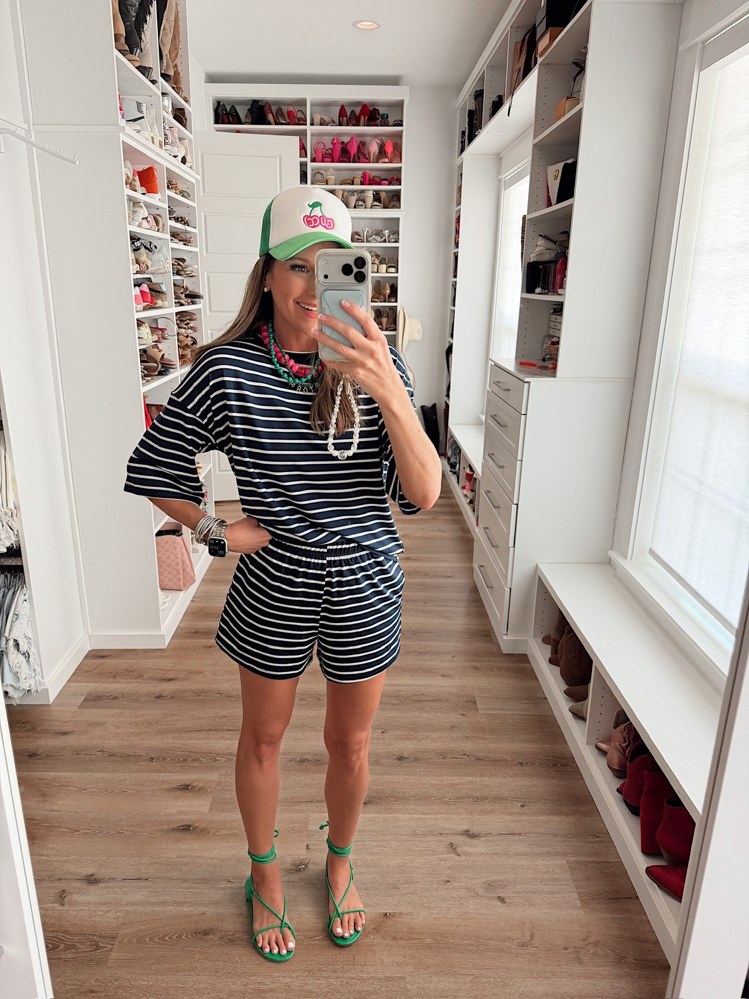 In a small set, sandals, necklaces and accessories- fits tts.

#LTKootd #LTKgrwm #LTKSeasonal