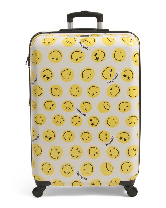 29in Smiley Faces Hardside Carry-on Spinner | TJ Maxx