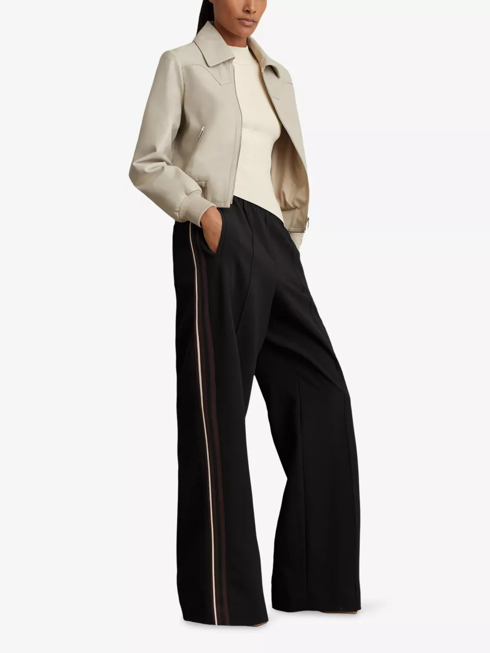 Robyn Wide-Leg Mid-Rise Stretch-Woven Trousers | Selfridges