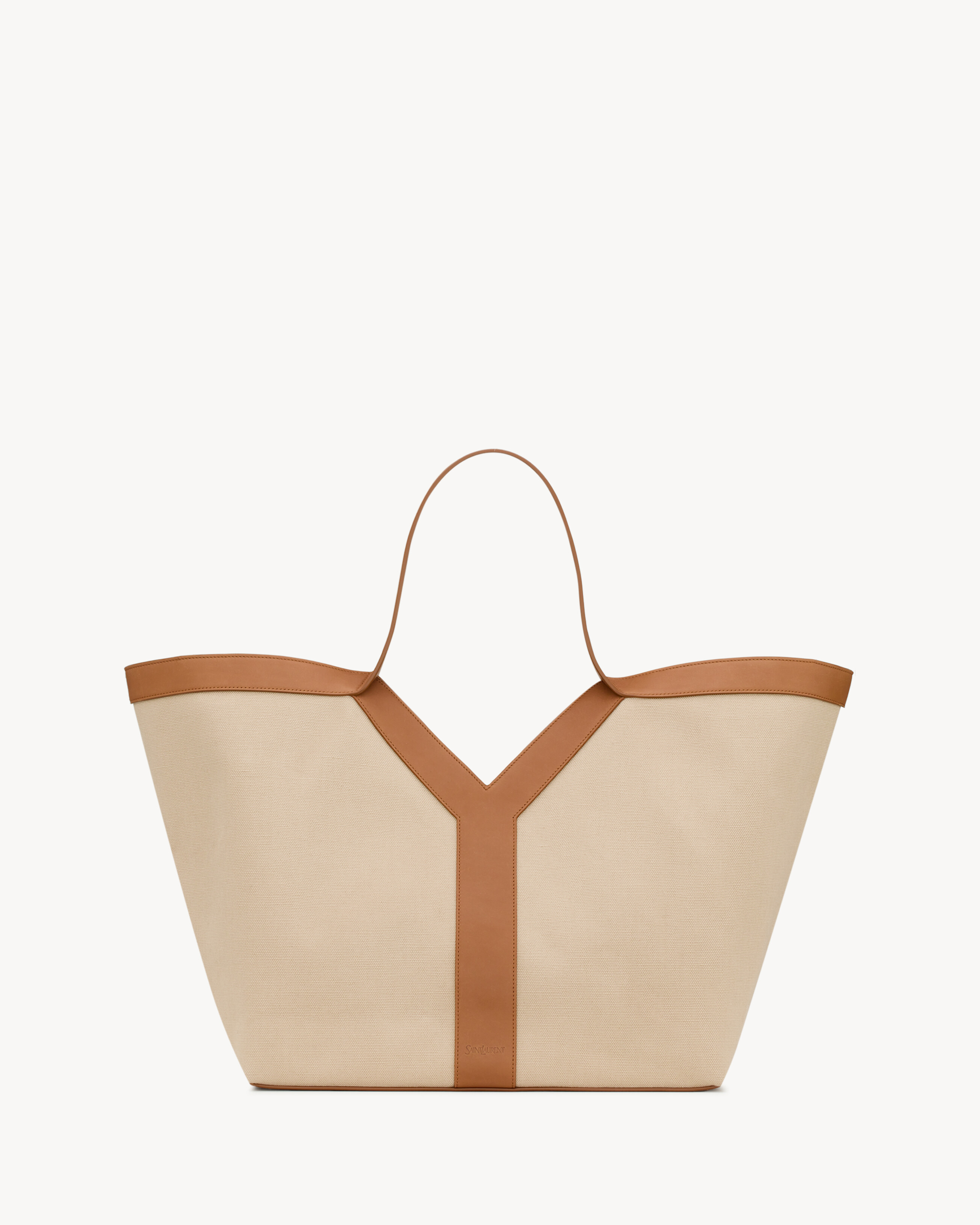 Y TOTE IN CANVAS AND LEATHER | Saint Laurent Inc. (Global)