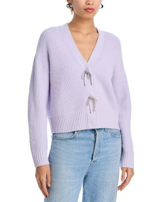 FRENCH CONNECTION Babysoft Sparkly Bow Embellished Cardigan  | Bloomingdale's Women | Bloomingdale's (US)