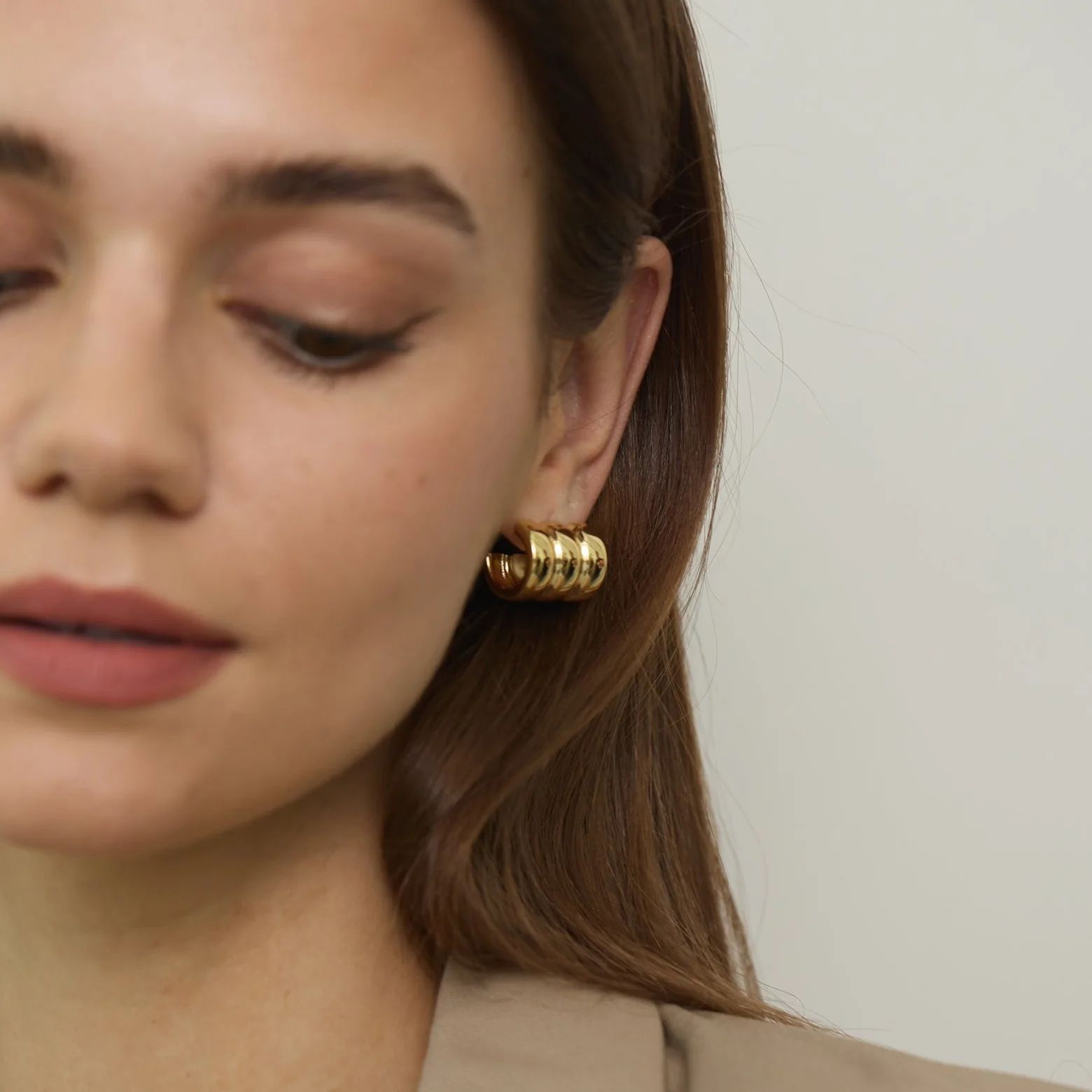 Tunnel Hoop Earrings | Victoria Emerson