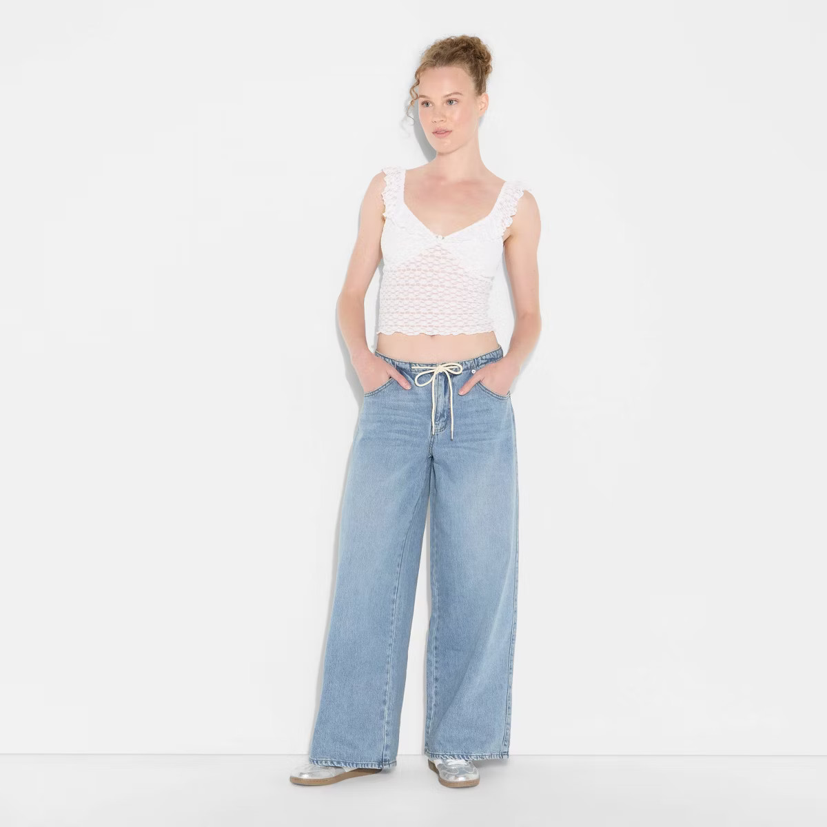 Women's Low-Rise Wide Leg Loose Jeans - Wild Fable™ | Target