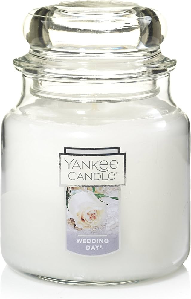 Yankee Candle Wedding Day Scented, Classic 14.5oz Medium Jar Single Wick Candle, Over 65 Hours of... | Amazon (US)
