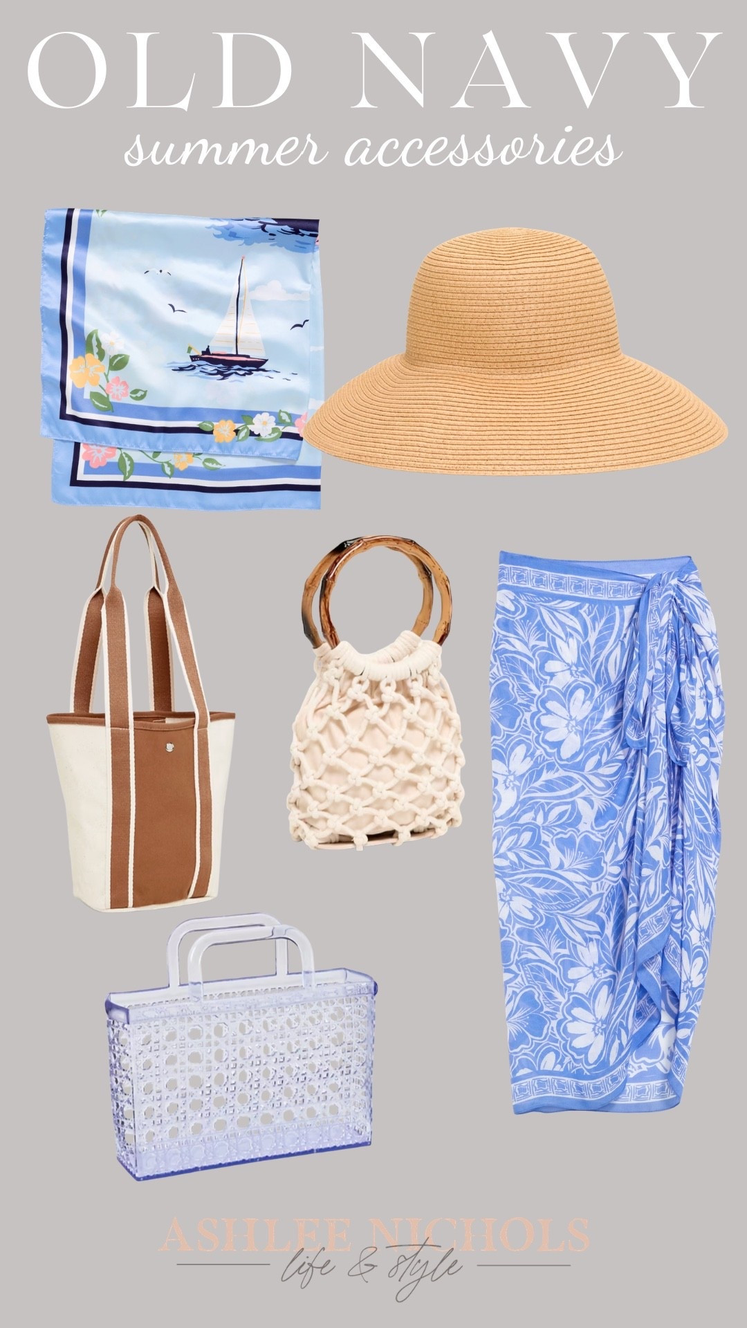 Summer accessories from old navyy