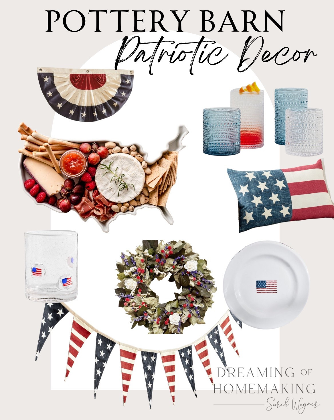 Patriotic Decor from Pottery Barn 

#LTKHome #LTKSeasonal #LTKParties