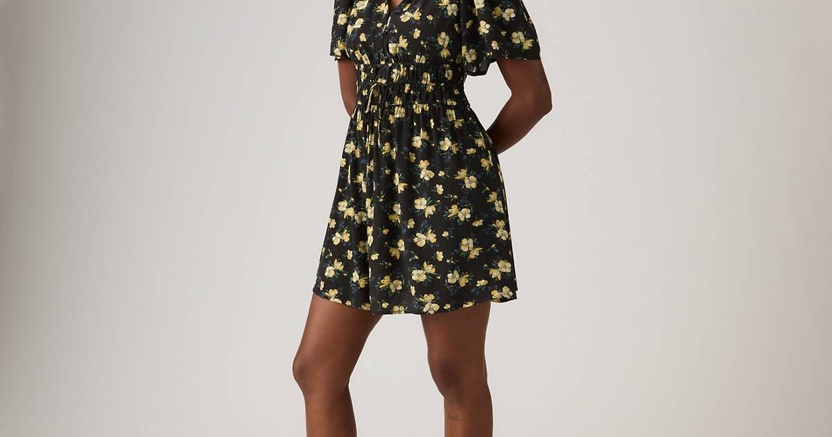Rylan Short-sleeve Crepe Mini Dress - Multi-color | Levi's\u00ae US | Levi's US