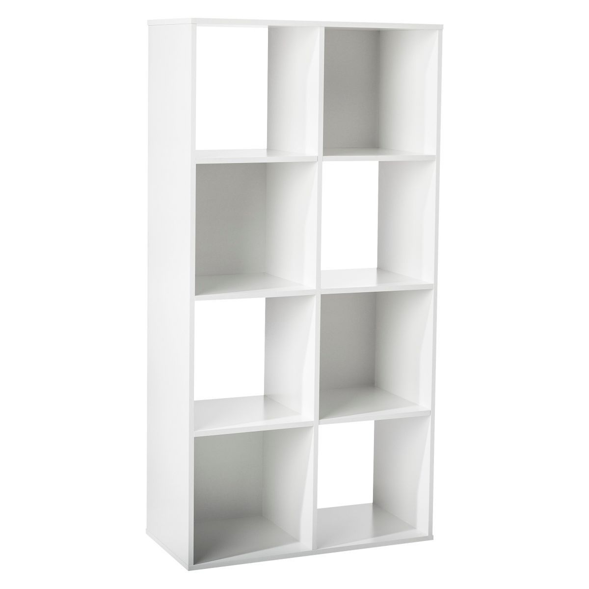 11" 8 Cube Organizer Shelf White - Room Essentials™: Bookshelf, Particle Board Construction, Pa... | Target