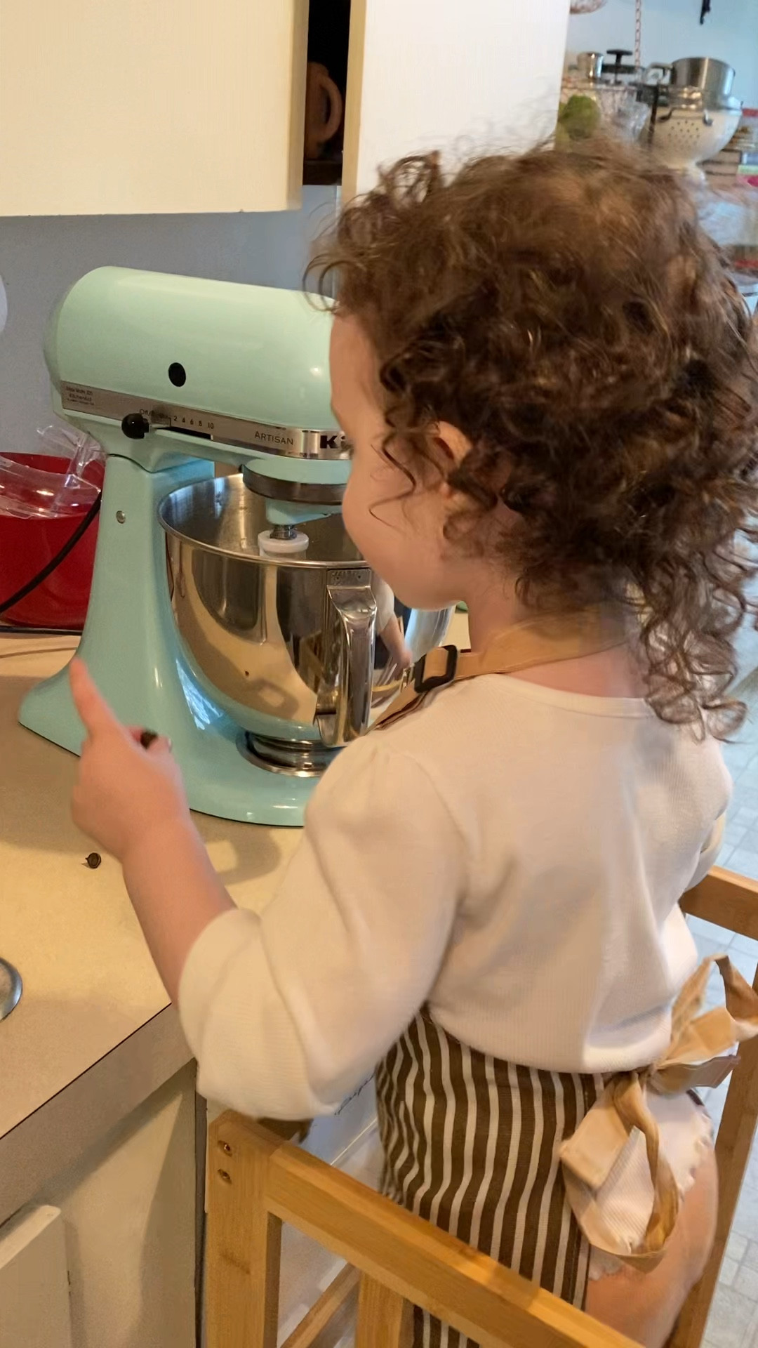 Cookie baking days are easily the best days. Her favorite thing is playing with the KitchenAid. Ours is a gorgeous ice blue color.

#LTKMostLoved #LTKhome