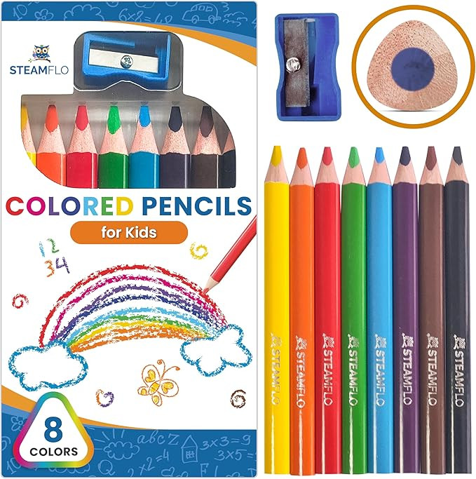 Colored Pencils for Toddlers 3-4 Years – Kids Pencils for Beginners, Toddlers and Preschoolers,... | Amazon (US)
