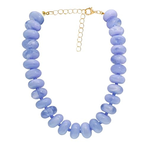 Amazon.com: We We Chunky Colorful Beaded Necklace for Women Large Boho Statement Bead Chokers Nec... | Amazon (US)