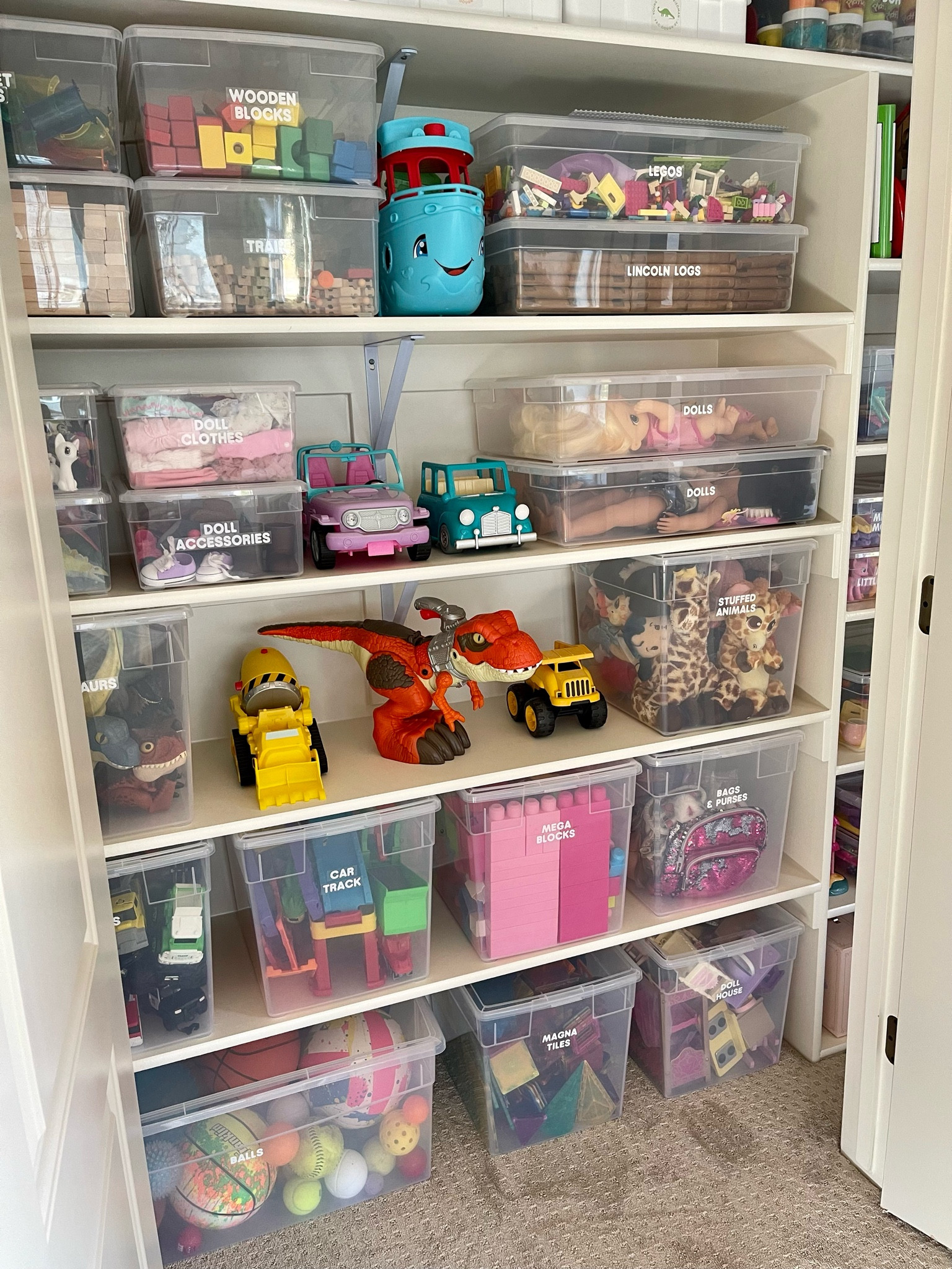 These bins really are perfect for toys! Modular, clear and easy to see the toys inside. 

#organize #home #toys #toyorganization 

#LTKkids #LTKhome