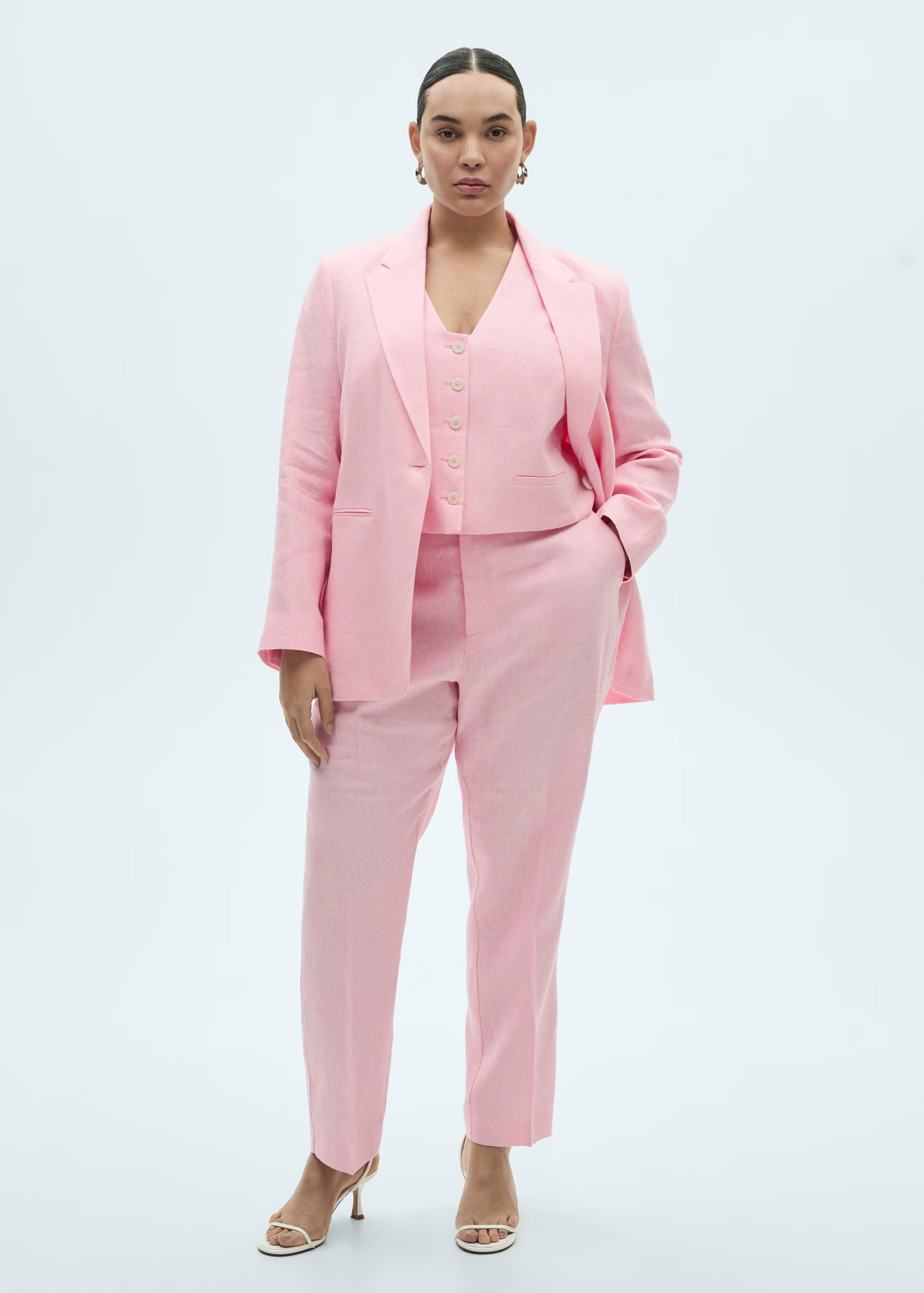 Linen suit blazer - Women | MANGO USA | Mango (US/MX/AU)