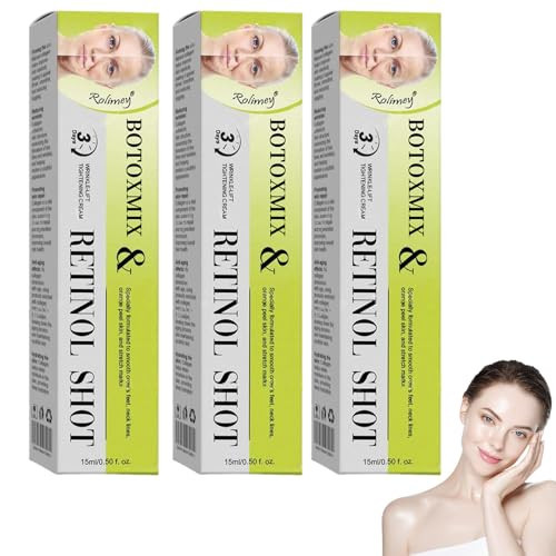 2026 New Botoxmix & Vita-A Retinol Shot Wrinkle-Lift Tightening Cream, Golden Peptide Lifting Cream for Reduces Wrinkles & Fine Lines, Pore Minimizer, Natural Serum for All Skin Types (3 Pack) | Amazon (US)