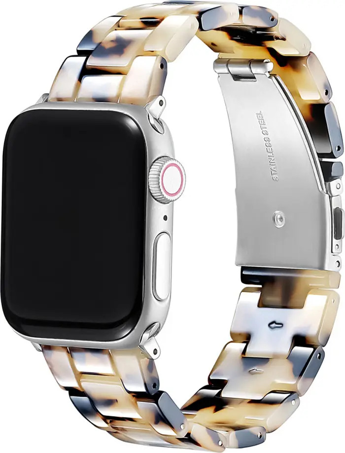POSH TECH Claire Light Natural Tortoise Resin Band for Apple Watch | Nordstrom