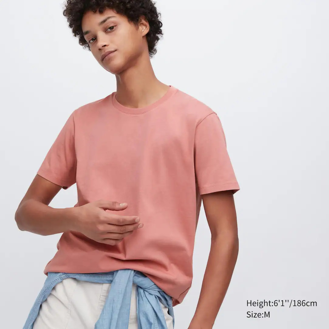 100% Supima Cotton Crew Neck Short Sleeved T-Shirt | UNIQLO (UK)