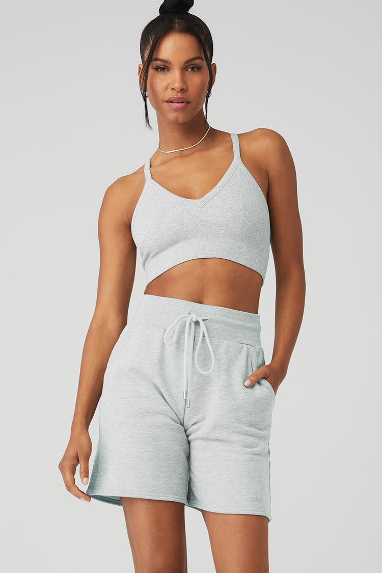 Seamless Ribbed Low Back Bra | Alo Yoga (US)