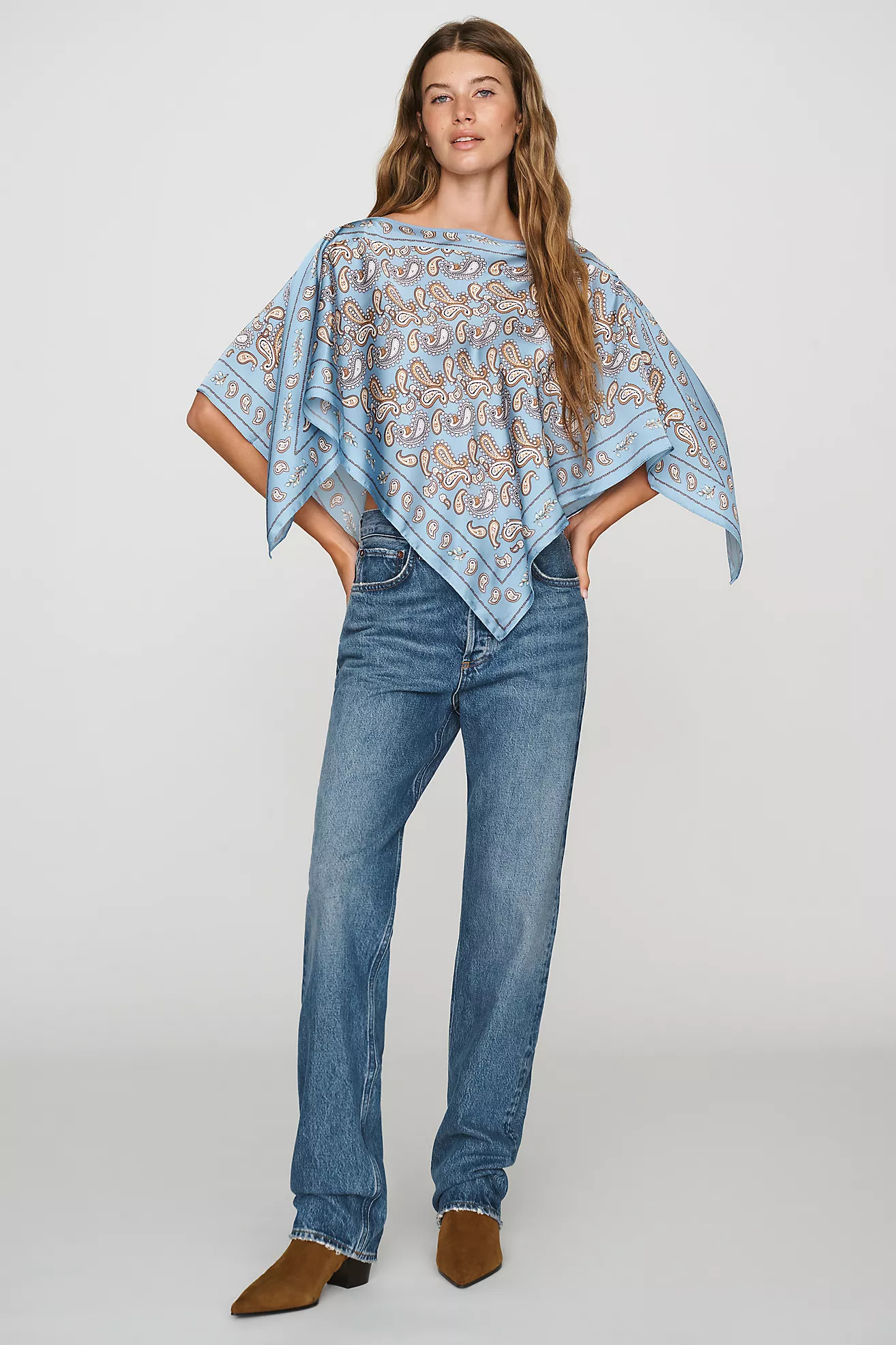 By Anthropologie Printed Scarf Poncho | Anthropologie (US)
