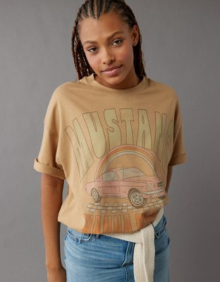 AE Oversized Mustang Graphic T-Shirt | American Eagle Outfitters (US & CA)