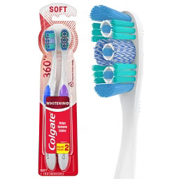 Colgate 360 Optic White Whitening Toothbrush - Soft - 2ct | Target