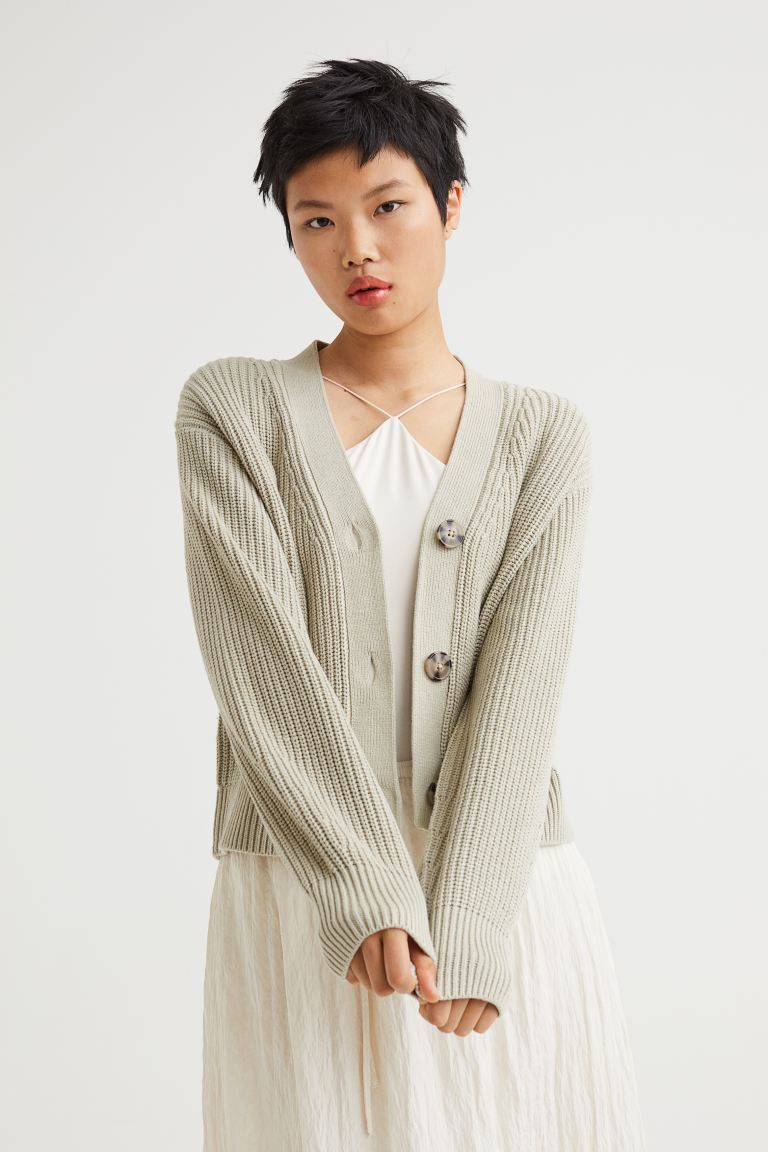 Rib-knit Cardigan | H&M (US)