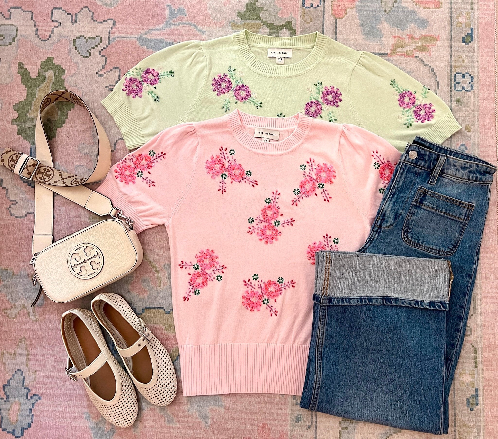 These new beaded floral sweaters from Walmart are absolutely so soft and pretty! Run true to size. 