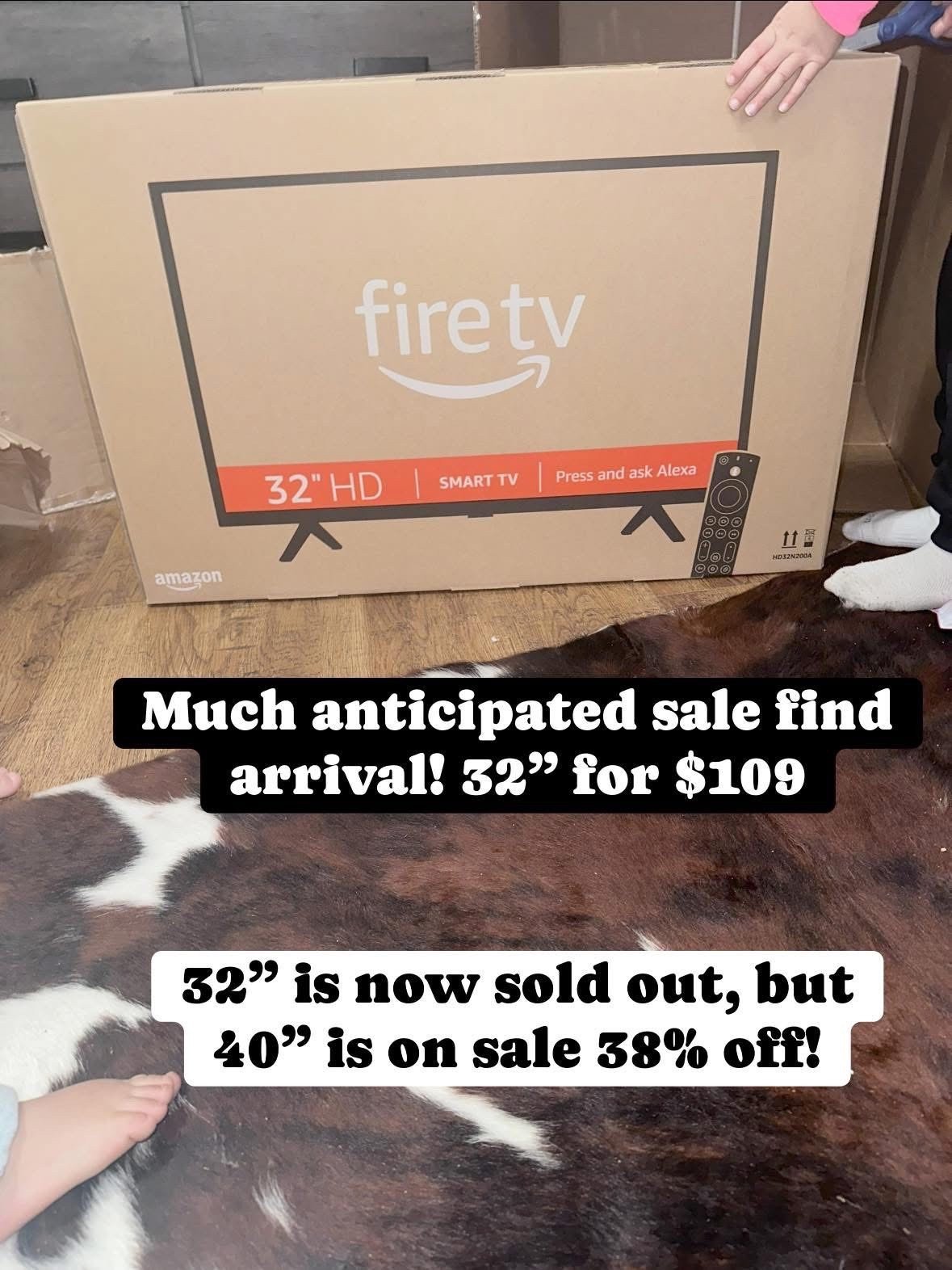 WE LOVE our Fire Tv’s! 🙌🏼
✨40” Amazon Fire Tv on sale - 40% off! 

This is the newest release. “TV only” option is on sale for $149!

The 32” sold out quickly 🏃🏻‍♀️🏃


#LTKSaleAlert